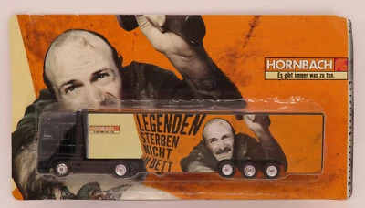 GRELL HO 1/87 CAMION SEMI TRUCK TRAILER DAF 95 XF HORNBACH BIERE BEER IN BOX - Photo 1/4