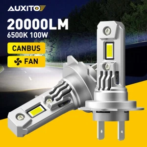 H7 H7 10000K LED Headlight Kit Combo Bulbs High Low Beam Super Bright White 2x - Picture 1 of 11