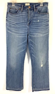 J.CREW Talla 29P Billie Demi-Boot Jeans Cortos Con Dobladillos Crudos Estilo G6191 - Imagen 1 de 12