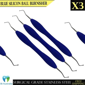 Dental Restorative Blue Ball Burnisher Spatulas Double Silicone Handle New X3 - Bild 1 von 6