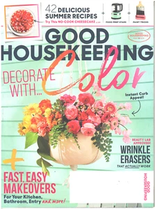 GOOD HOUSEKEEPING Magazine June 2018 Decorate w/ Color Makeovers Summer Recipes - Picture 1 of 1