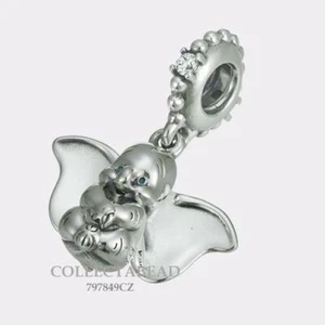 Auténtico Pandora Plata Esterlina Disney Dumbo Cuentas Cuelgantes 797849CZ - Imagen 1 de 1