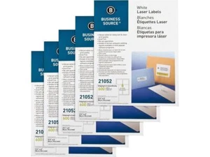 Business Source Bright White Premium-quality Address Labels - Picture 1 of 1
