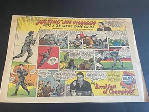 1939 Joe DiMaggio * WHEATIES Newspaper Advertisement Funny Paper Section - Foto 1 di 9