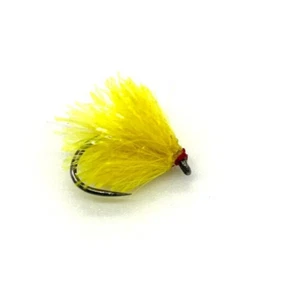 6 x Sunburst Yellow Blobs - Fliegen zum Forellenangeln - Bild 1 von 2