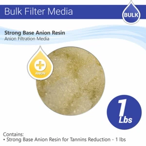 Strong Base Anion Resin for Tannins Reduction 1 lbs Max Water RO Filter - Picture 1 of 1