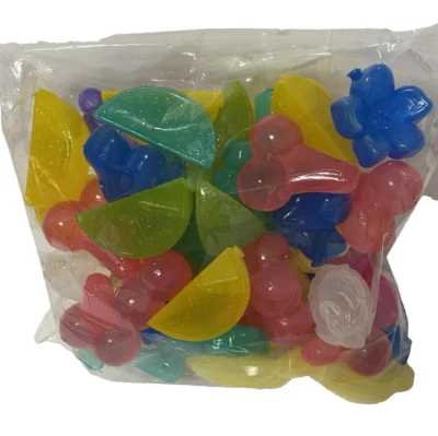 Fruit -Flowers and Palm Tree Shaped Reusable Ice Cubes 63 Pieces - Image 1 of 2