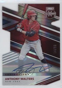 2020 Elite Extra Edition Aspirations Die-Cut Signatures /33 Anthony Walters Auto