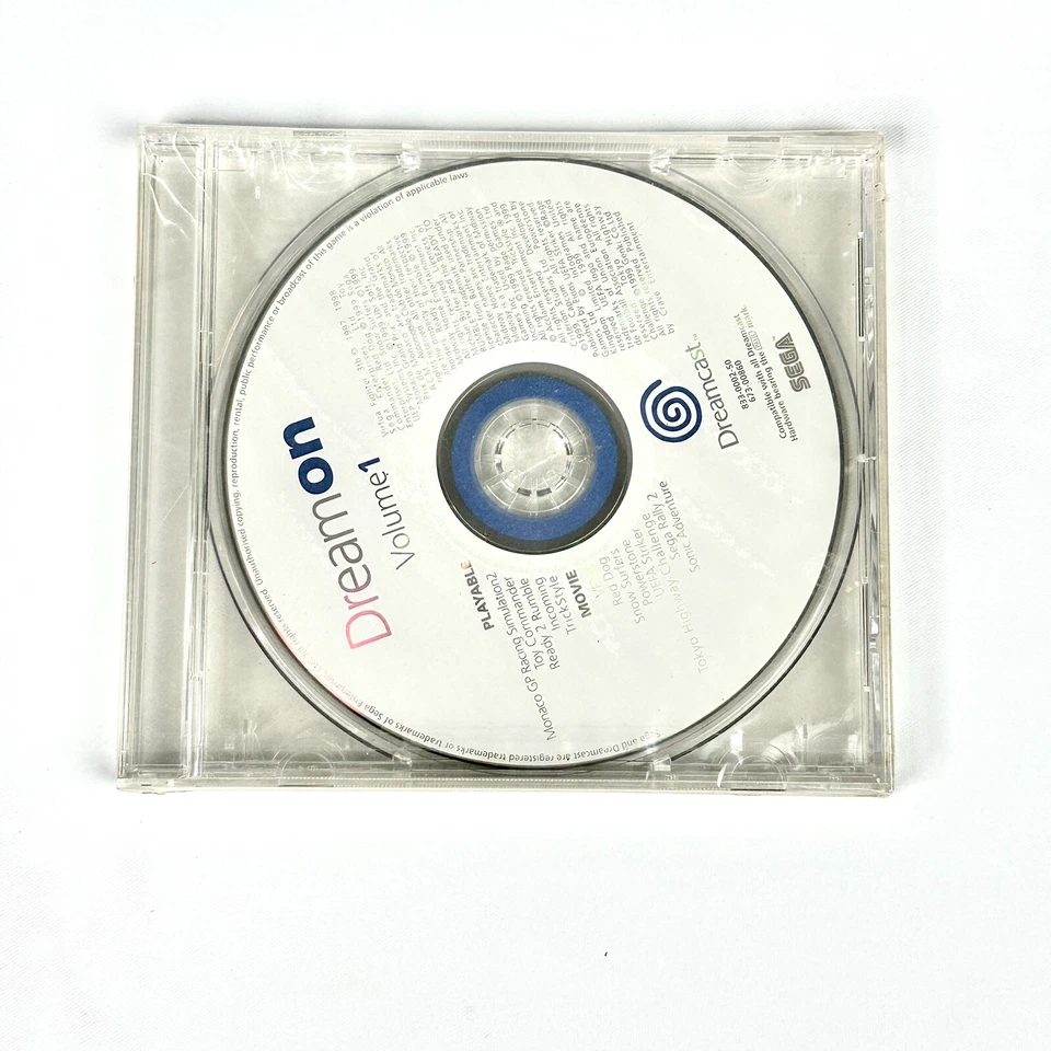 Dream On Volume 1 | Demo Disc | Sega Dreamcast | Brand New & Sealed - Image 1 of 2