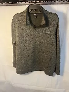 Eddie Bauer Men's Snap Button Gray Pullover Sweater Size XL - Picture 1 of 3