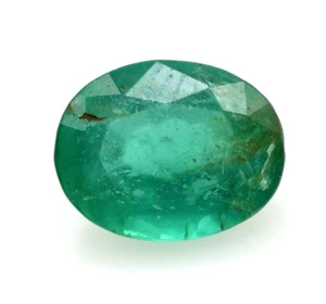 Certified 1.72 Ct Natural Loose Emerald 8 x 6 mm Oval Cut Untreated Gemstone - Picture 1 of 9