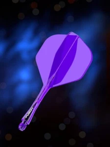 Winmau Fusion purple medium no2 integrated dart flight and stem - Picture 1 of 3