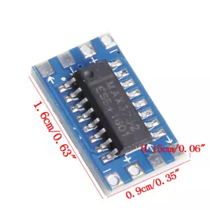 5PCS NEW Serial Port Mini RS232 to TTL Converter Adaptor Module Board MAX3232 - Bild 1 von 4