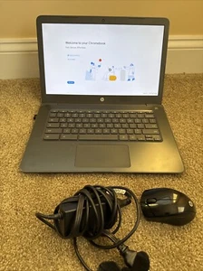 HP Chromebook 14-ca003cl Celeron N3350 1.1GHz 64GB eMMC 4G 14” Webcam Laptop - Afbeelding 1 van 3