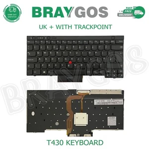 Pour Lenovo THINKPAD T430 T430s T530 X230 L430 L530 W530 X130e GB PC Clavier - Afbeelding 1 van 3