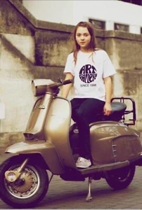 KIDS Art Gallery Clothing Style Jersey Short Sleeve T.Shirt Mod Sixties WHITE - Picture 1 of 3
