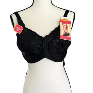 New With Tags Black Lilyette Minimizer Bra 38DD - Picture 1 of 3