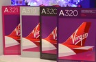 Virgin America Airline Safety Cards Lot A319, A320, A320 ETOPS and A321 ETOPS 