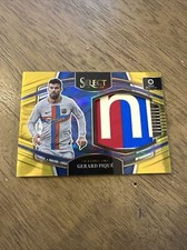 2022-23 Panini Select La Liga Gerard Pique Jumbo Swatch Relic GOLD /8