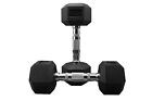 POWERT Rubber Coated Hex Dumbbell Hand Weight Set, Avail 10-50 lbs