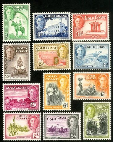Gold Coast Stamps # 130-41 MLH VF Scott Value $82.65 Cover