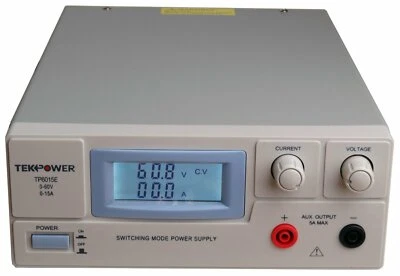 Fuente de alimentación conmutada ajustable TekPower TP6015E DC pantalla digital 60V 15A Foto 1 de 4