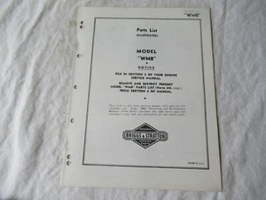 Briggs & Stratton WMB engine parts list catalog manual - Picture 1 of 3