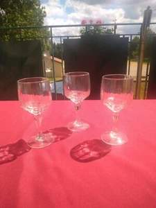 3 verres à vin rouge cristal d'Arques Luminarc modèle LASER - Picture 1 of 2