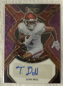 2023 Panini Select Tank Dell Purple Lazer Autograph 33/89 Rookie Card - Bild 1 von 4