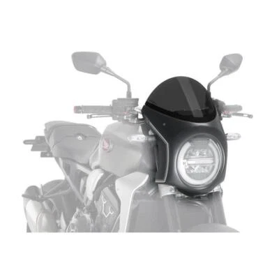 Écran De Carénage Mat Noir Fumé Pour Honda CB 650 R 19-23 CB 1000 R 18-20 - Photo 1/4