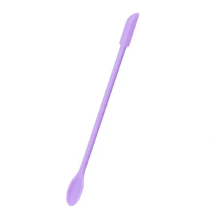 Silicone Spatula Jar Scraper Scoop Tip Long Double Headed Cosmetic Spoon - Picture 1 of 20