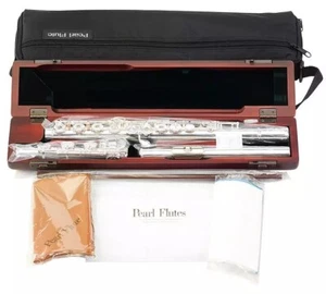 Pearl Flute Elegante MAKE OFFER Open Hole/Offset G/B-Foot/C# Trill/D# Roller NEW - Picture 1 of 7