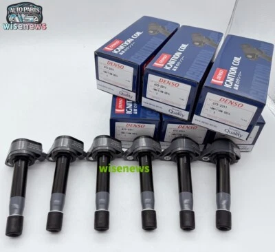 New 6Pcs Denso Ignition Coils 673-2311 For Honda Accord Odyssey 2008-2017 - Image 1 of 4