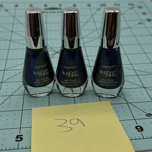 3 x  SALLY HANSEN LUSTRE SHINE NAIL POLISH Color 004 AZURE 0.33 oz each - Picture 1 of 4