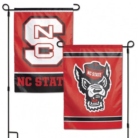NC State Wolfpack 2 Sided Garden Flag 12.5" x 18" [NEW] NCAA Fan Yard Outdoor Cover