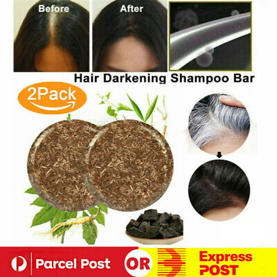 2x SOAP COVER Grey Bar Shampoo Natural Polygonum Essence Hair Darkening Shampoo✔ • 13.98$