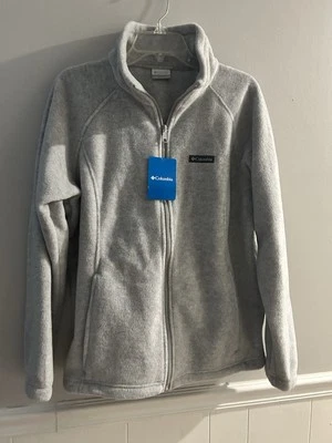 Chaqueta para mujer Columbia Benton Springs cremallera completa Iii polar gris ligero 1X Foto 1 de 4