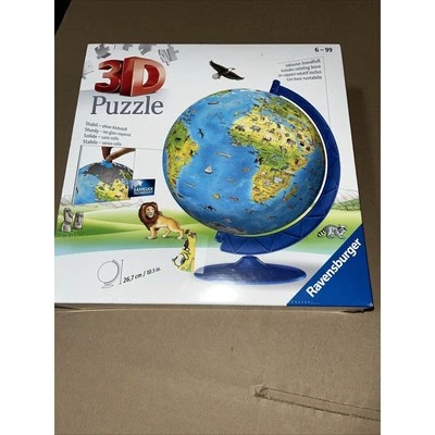 NUEVO SELLADO Rompecabezas Ravensburger 3D Mundo Tierra Globo 187 Piezas y Soporte Foto 1 de 2