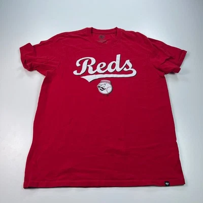 Cincinnati Reds Shirt Adult Extra Large XL Red Crew Neck Casual '47  MLB - Image 1 of 4