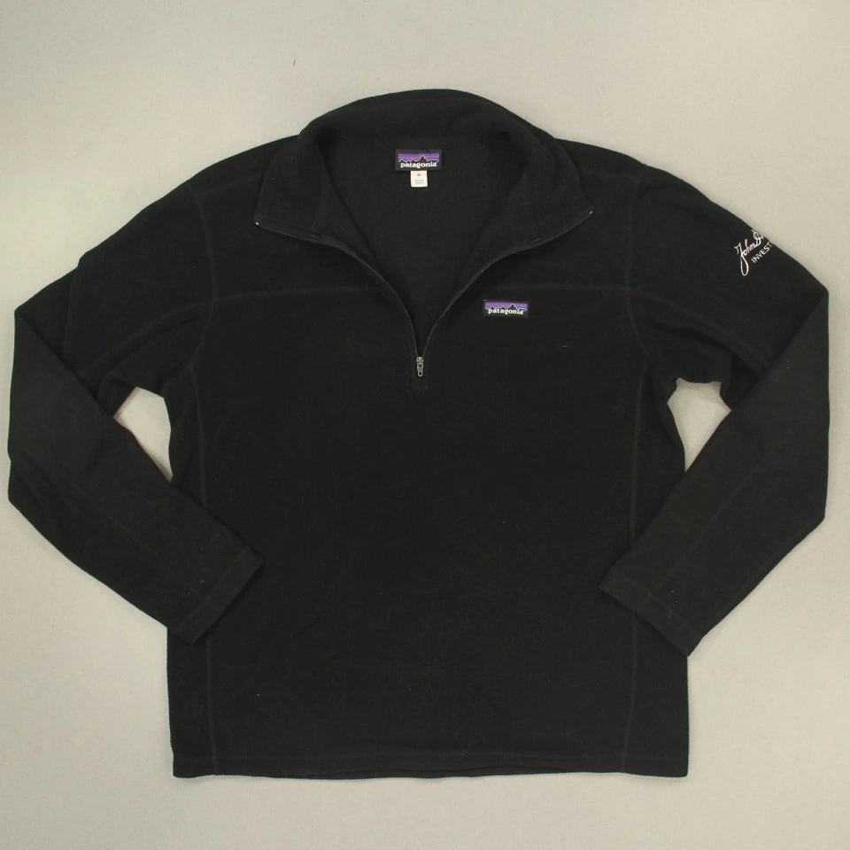 Pullover negro Patagonia para mujer 1/4 cremallera polar talla mediana MARCADO Foto 1 de 4