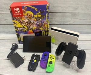 Nintendo Switch OLED Model Splatoon 3 Special Edition Console Japan Used - Picture 1 of 4