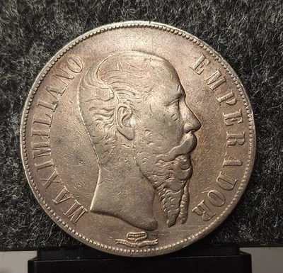 Peso México 1866 Mo Foto 1 de 2