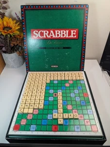 Scrabble Deluxe Board Game 1994 Vintage Spears Games - Good Condition - NO TIMER - Picture 1 of 11