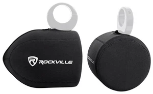 Rockville Neoprene Covers For (2) MB Quart NT1-120LB 8" Wakeboard Tower Speakers - Picture 1 of 4