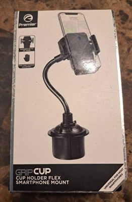 Premier GRIPCUP Universal Car Mount Cup Holder Flex Smartphone Cell Phone Mount - Image 1 of 4