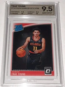 Trae Young - 2018-19 Donruss Optic Rated Rookie / RC - #198 - OCE 9.5 GEM MINT - Picture 1 of 5