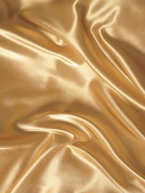 Opulent Gold Satin King Sheet Set - Includes Fitted Sheet & Pillowcases - Image 1 of 1