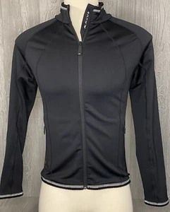KJUS Jacket Women's Ladies Quest Stretch Full Zip Base Layer Golf 40/Large Black - Picture 1 of 11