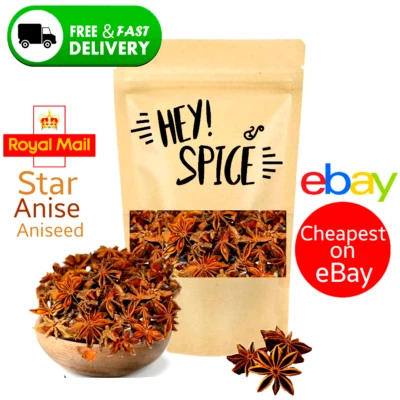 Whole Star Anise & Aniseed - Premium Quality Dried Spices & Herbs - Free UK P&P  - Image 1 of 4