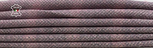 PURPLE DISTRESSED SNAKE SCALES PRINT ON Lamb leather 2 skins 12sqf 0.9mm C3723 - Picture 1 of 7